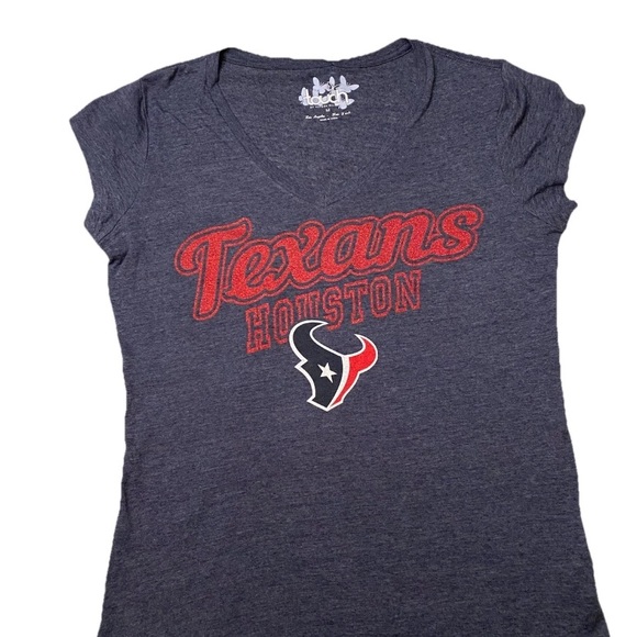 Houston Texans NFL sports tee in size M “glitter wording” NWT - Picture 1 of 4